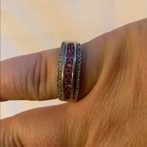 Pink diamond ring